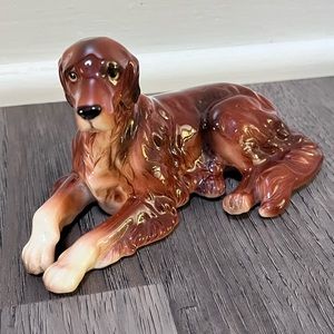 Irish Setter ceramic collectible Figurine Vintage